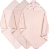 Just Born - 3Pk Hooded Towels Baby Girl Pink Sale