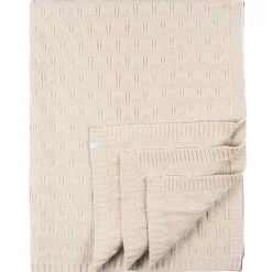 Just Born - 1Pk Sweater Knit Blanket Baby Neutral Tan New