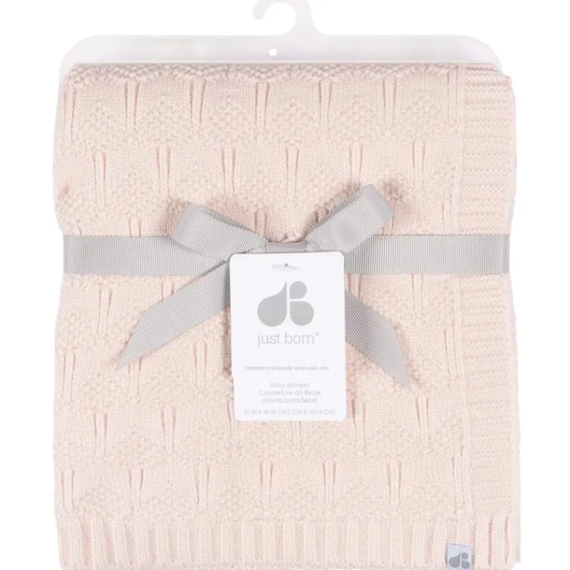 just_born__pk_sweater_kni_SKUHka6jABe_2.webp Just Born - 1Pk Sweater Knit Baby Blanket Girl Pink Online
