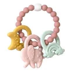 Kalencom - Ele-Fun Teether, Pink Fashion