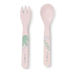 Kalencom - Jungle Cheetahs 5 Piece Feeding Set, Pink New