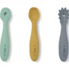 Kalencom - Set Of 3 Training Spoons, Mist + Mustard + Hunter Outlet