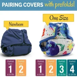 Kanga Care - Rumparooz One Size Cloth Diaper Covers, Sherbert Hot