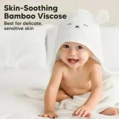 Keababies - Cuddle Baby Hooded Towel, Lamb Clearance