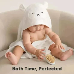 Keababies - Cuddle Baby Hooded Towel, Lamb Clearance