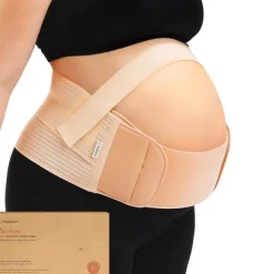 Keababies - 2-in-1 Pregnancy Belly Support Band, Classic Ivory Fashion