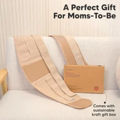 Keababies - 2-in-1 Pregnancy Belly Support Band, Classic Ivory Fashion