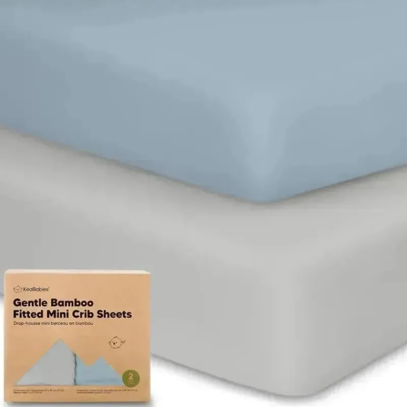keababies__isla_fitted_mi_SKU68Rhv5Eb_0.webp Keababies - Isla Fitted Mini Crib Sheets, Pack And Play Sheet, Steel Fashion