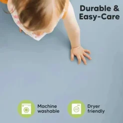Keababies - Isla Fitted Mini Crib Sheets, Pack And Play Sheet, Steel Fashion