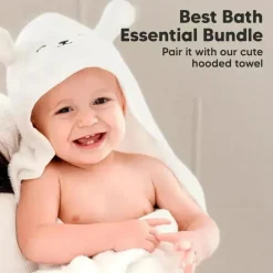 Keababies - 6-Pack Baby Wash Cloths, White Best