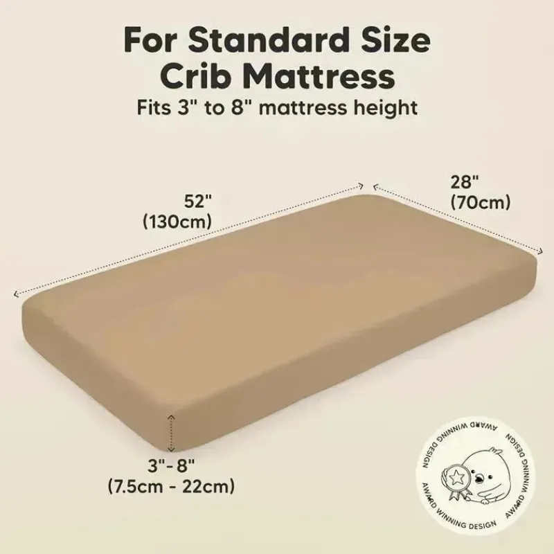 keababies__pack_organic_c_SKUYuoqQPZq_1.webp Keababies - 2-Pack Organic Cotton Fitted Crib Sheet, Pecan Fashion