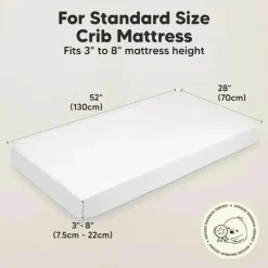 Keababies - 2-Pack Organic Cotton Fitted Crib Sheet,| Soft White Online