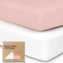 Keababies - 2-Pack Organic Cotton Fitted Crib Sheet, Rose Discount