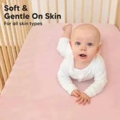 Keababies - 2-Pack Organic Cotton Fitted Crib Sheet, Rose Discount