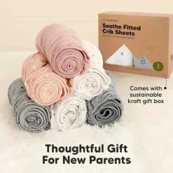Keababies - 2-Pack Organic Cotton Fitted Crib Sheet, Rose Discount