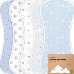 Keababies - 5-Pack Urban Burp Cloths, Constellation Outlet