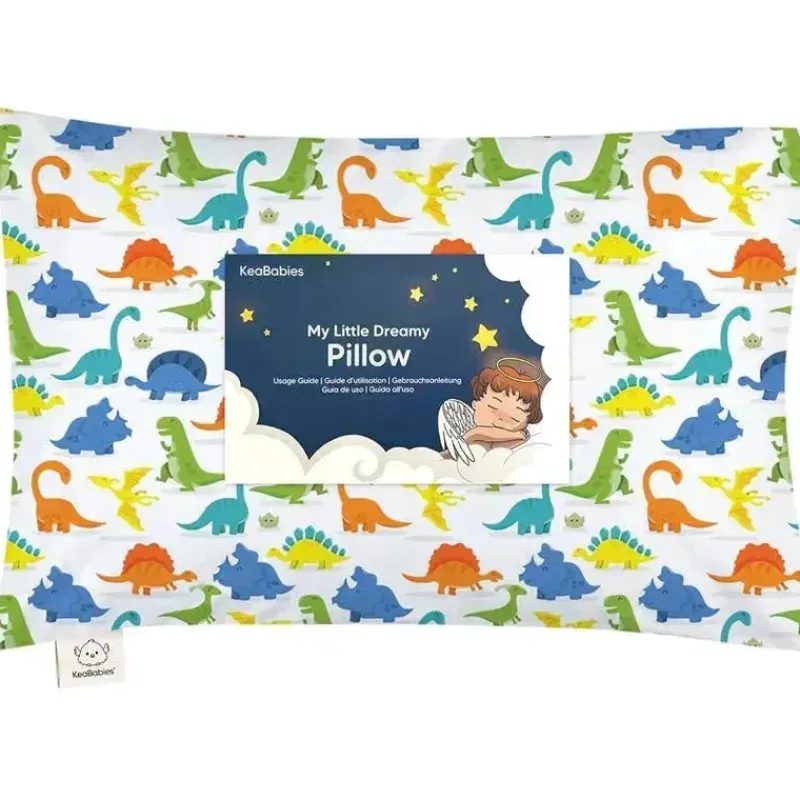 keababies__x_toddler_pill_SKU1r4U9wmx_0.webp Keababies - 13X18 Toddler Pillow With Pillowcase, Happy Dino Fashion