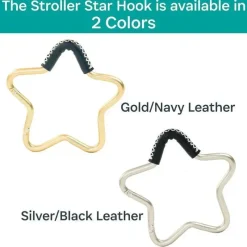 Kidco - Buggy Gear Star Hook da BUGGYGEAR Ouro/Couro Marinho Clearance