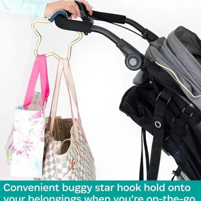 kidco__buggy_gear_star_ho_SKU1LZCA8sG_6.webp Kidco - Buggy Gear Star Hook da BUGGYGEAR Ouro/Couro Marinho Clearance