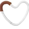 Kidco - BUGGY HEART HOOK da BUGGYGEAR, alumínio prateado/couro marrom Outlet