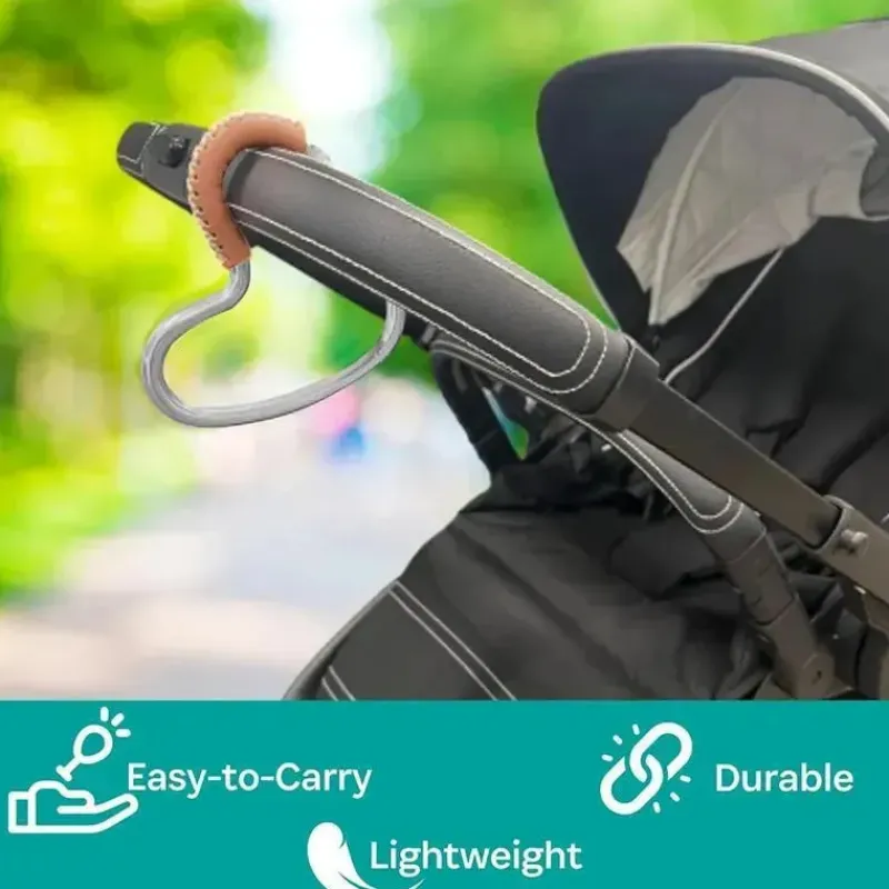 kidco__buggy_heart_hook_d_SKUbqNyaaRP_4.webp Kidco - BUGGY HEART HOOK da BUGGYGEAR, alumínio prateado/couro marrom Outlet