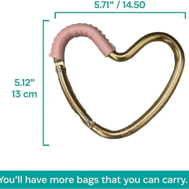 kidco__buggy_heart_hook_d_SKUkVZnZUsV_1.webp Kidco - BUGGY HEART HOOK da BUGGYGEAR, ouro rosa/couro rosa Hot