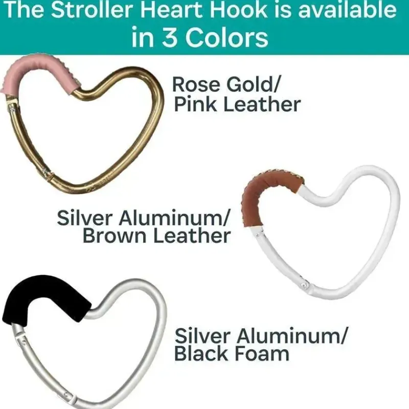 kidco__buggy_heart_hook_d_SKUlFvjl6El_1.webp Kidco - BUGGY HEART HOOK da BUGGYGEAR, espuma preta/alumínio prateado Fashion