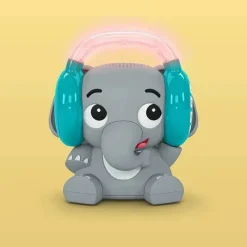 Baby Einstein Kids II - Earl The Elephant Máquina de som de chupeta Bluetooth, luz noturna de música de fluxo New