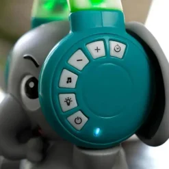 Baby Einstein Kids II - Earl The Elephant Máquina de som de chupeta Bluetooth, luz noturna de música de fluxo New