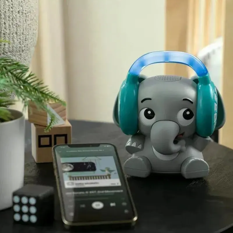 kids_ii__baby_einstein_ea_SKUrmGvrhri_9.webp Baby Einstein Kids II - Earl The Elephant Máquina de som de chupeta Bluetooth, luz noturna de música de fluxo New