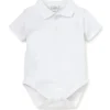 Kissy Kissy - Body Manga Curta para Bebê Menino com Gola, Branco Clearance