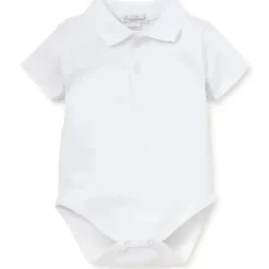 Kissy Kissy - Body Manga Curta para Bebê Menino com Gola, Branco Clearance