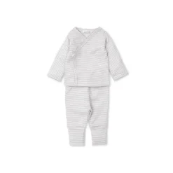Kissy Kissy - Conjunto de calça com pés neutros para bebê, cinza New