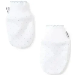 Kissy Kissy - Luvas com estampa de bolinhas para bebês, branco/azul claro Outlet
