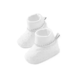 Kissy Kissy - Sapatinhos com estampa de bolinhas, branco/prateado Best
