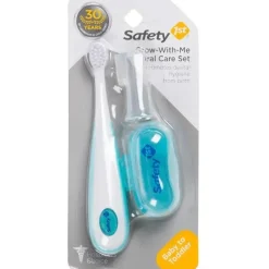 Safety 1st Kit de higiene bucal de 3 peças Grow With Me, azul ártico Outlet
