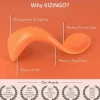 Kizingo - 2Pk Colheres curvas para bebês destros para desmame guiado pelo bebê, pêssegos Online