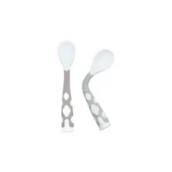 Kushies Baby Kushies - 2 unidades de colher de silibend, areia/rosa New
