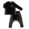 Kushies Baby Kushies - Camiseta Mini Ls e conjunto de calças Harem Fashion