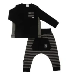 Kushies Baby Kushies - Camiseta Mini Ls e conjunto de calças Harem Fashion