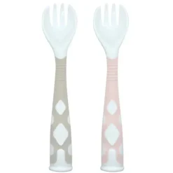 Kushies Baby Kushies - Silibend Fork 2 Pack Areia e Rosa Best