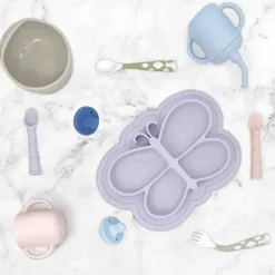 Kushies Baby Kushies - Siliplate Violet Butterfly Hot