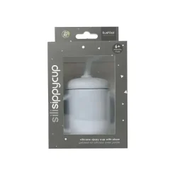 Kushies Baby - Copo de silicone inquebrável e à prova de derramamento SILISIPPY com canudo, 4 onças, azul Outlet