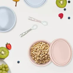 Kushies Baby - SILISIPPY Versátil em movimento Tigela de silicone/lanche/comida, areia Discount