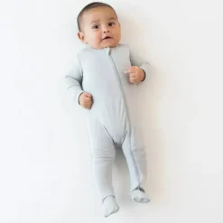 Kyte Baby - Baby Neutral Zippered Footie In Storm Sale