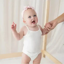 Kyte Baby - Baby Spaghetti Strap Body Leotard In Cloud Online