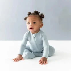 Kyte Baby - Baby Zippered Footie In Fog Fashion