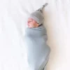 Kyte Baby - Boné de bambu com nó para bebê, Tempestade Outlet
