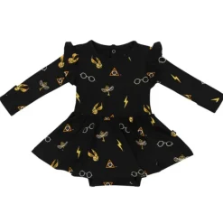 Kyte Baby - Long Sleeve Twirl Bodysuit Dress Midnight Icon Harry Potter Discount