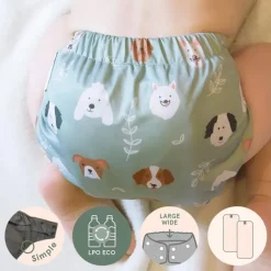 La Petite Ourse - Baby Wide Elastic Pocket Diaper Dog Best